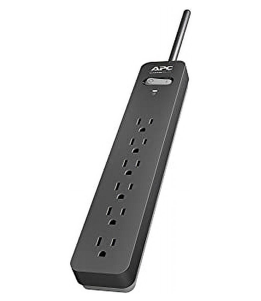 APC Surge Protector with Extension Cord 10 Ft, PE610, 6Outlets, 1080
