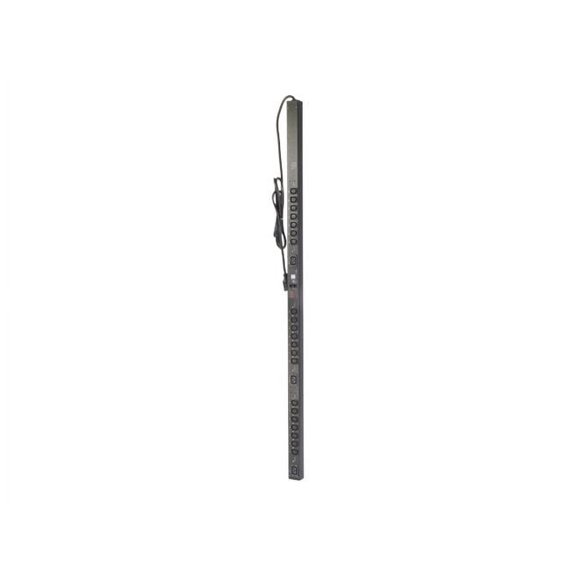 APC Switched Rack PDU Zero U - Power distribution strip (rack-mountable) - AC 208 V - input: NEMA L6-20 - output connectors: 24 (IEC 60320 C13, IEC 60320 C19) - 10 ft - black - for P/N: SU5000R5XLT-TF3-TU, SUA5000RMI5U, SURT3000XLT-1TF3TR, SURT3000XLT-TU