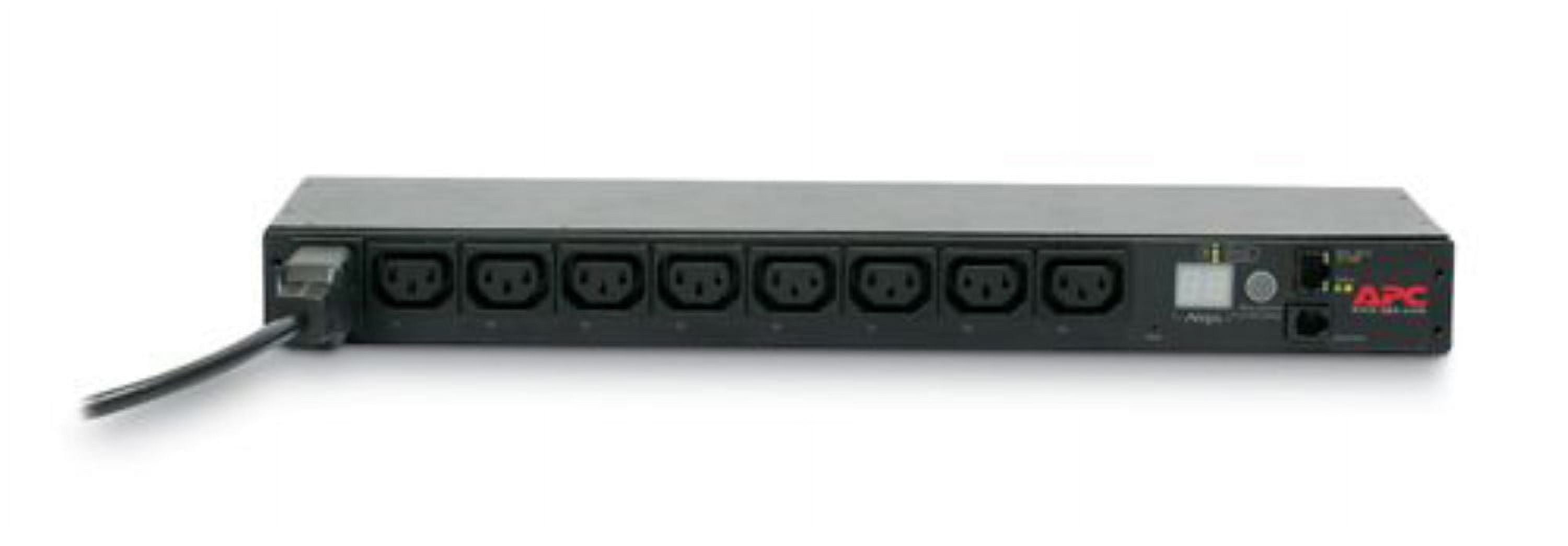 APC Switched Rack PDU - Power distribution unit (rack-mountable) - AC 208-230 V - Ethernet, RS-232 - input: IEC 60320 C20 - output connectors: 8 (power IEC 60320 C13) - 1U - 8 ft cord - for P/N: SRTL2K2RM1UWC, SRTL2K2RM1UWNC, SRTL3KRM1UIC, SRTL3KRM1UWC, SRTL3KRM1UWNC
