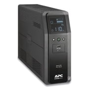 APC UPS, 1350VA Sine Wave UPS Battery Backup & Surge Protector with AVR, 2 USB Charging Ports, LCD Uninterruptible Power Supply, Back-UPS Pro Series BR1350MS