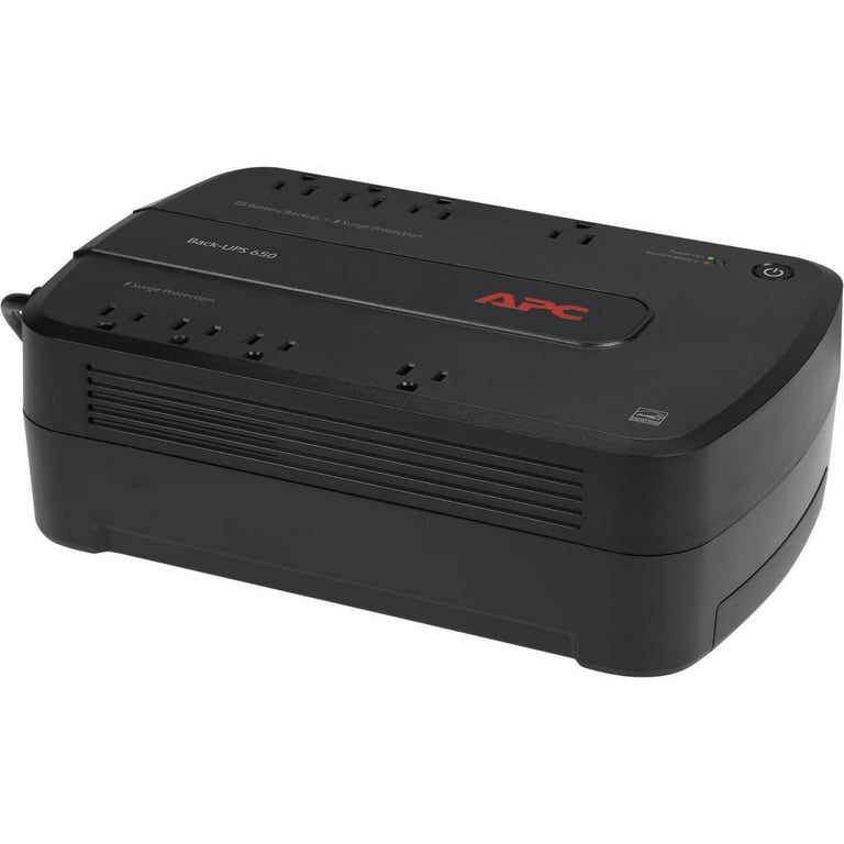 APC UPS, 650VA UPS Battery Backup Surge Protector, Uninterruptible Power  Supply, Back-UPS Series (BE650G1) 