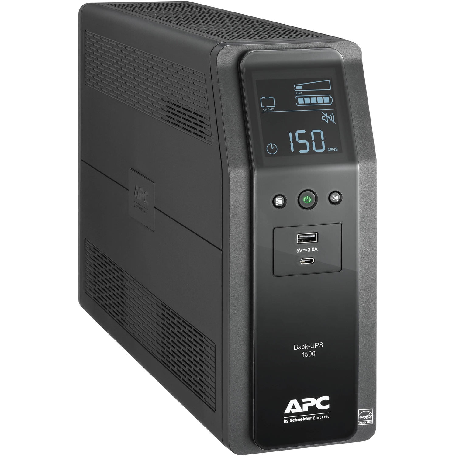 APC UPS Battery Backup & Surge Protector, 900VA APC Back-UPS (BN900M) - AC  120 V - 480 Watt