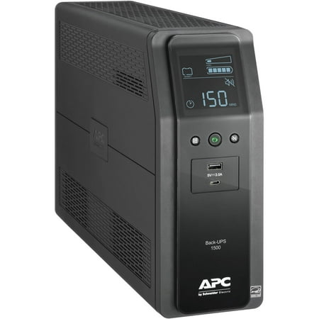 APC UPS Battery Backup Surge Protector, 1500VA, 900W Uninterruptible Power Supply, Back-UPS Pro (BN1500M2) - Black
