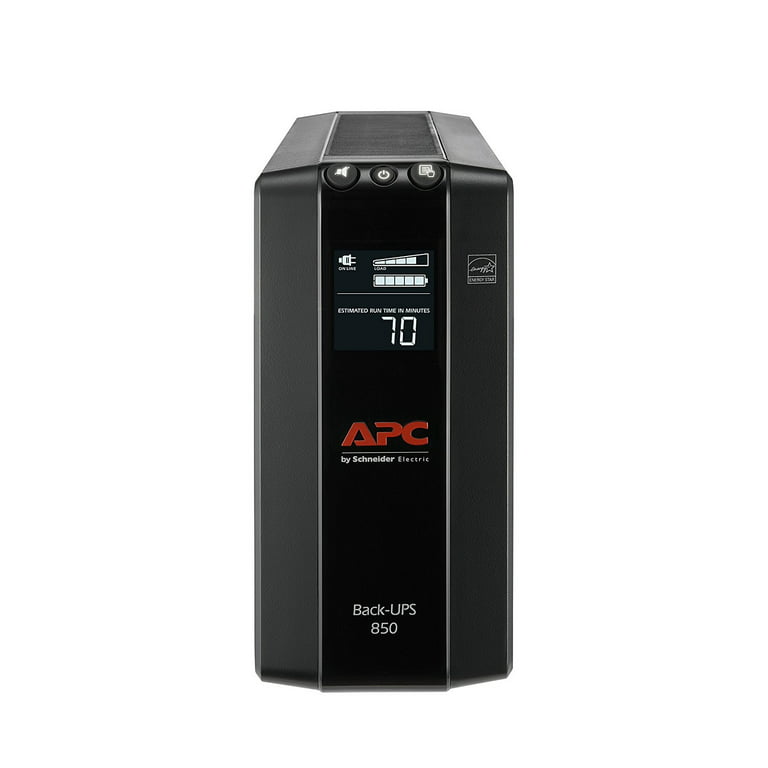 APC UPS Battery Backup & Surge Protector with AVR, 850VA APC Back-UPS Pro  (BX850M) 