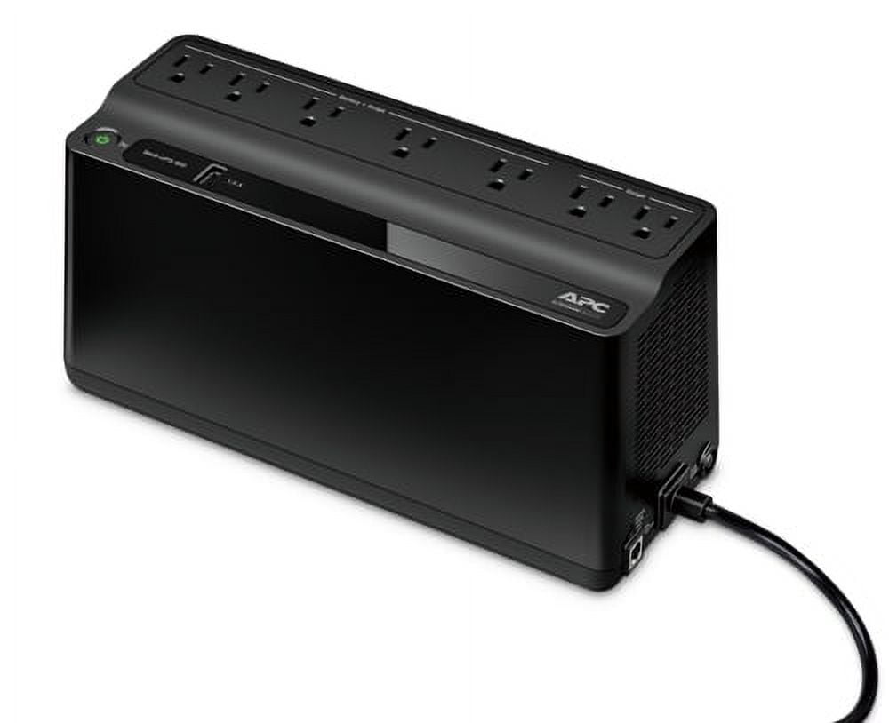 APC UPS Battery Backup & Surge Protector with USB Charger, 600VA APC Back-UPS (BE600M1)