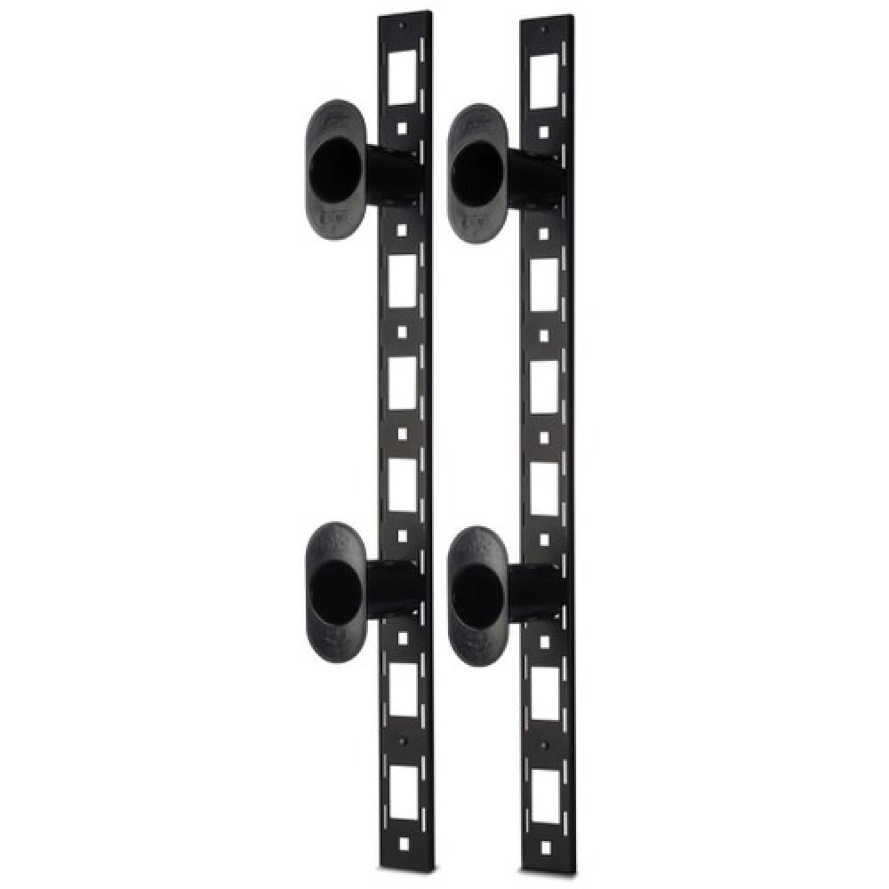 Fiber Caddy Rack APC Vertical Fiber Organizer - Rack Cable Guide - Black - Walmart.com