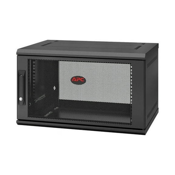 APC by Schneider Electric NetShelter WX 6U Single Hinged Wall-mount Enclosure