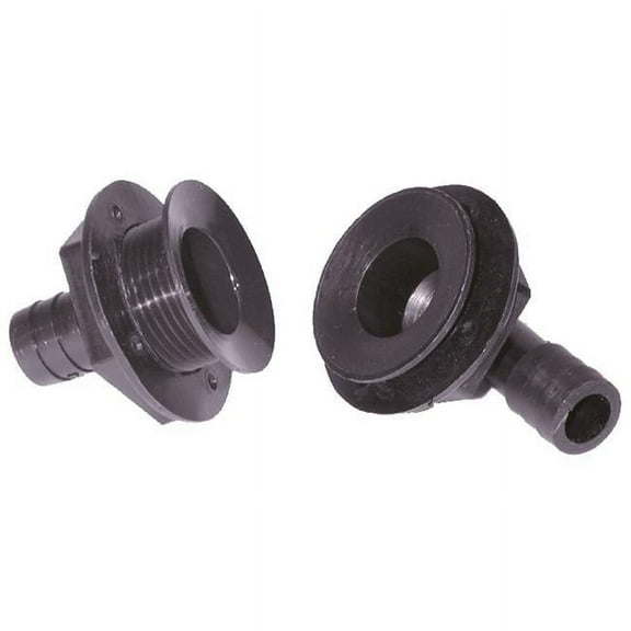 APD-1-DP Marine Straight Drain, Black