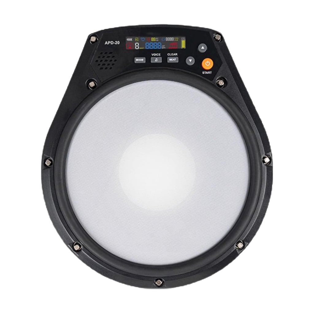 APD-20 Electronic Mute Drum Beating Board Electronic Drum Pad Vocal/Count/Speed Practice Modes Metronome Training Pad