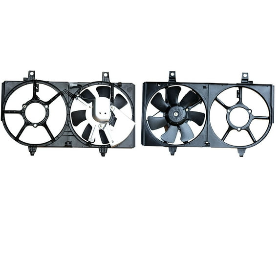 Agility Auto Parts 6029126 Dual Radiator and Condenser Fan Assembly for Nissan Specific Models
