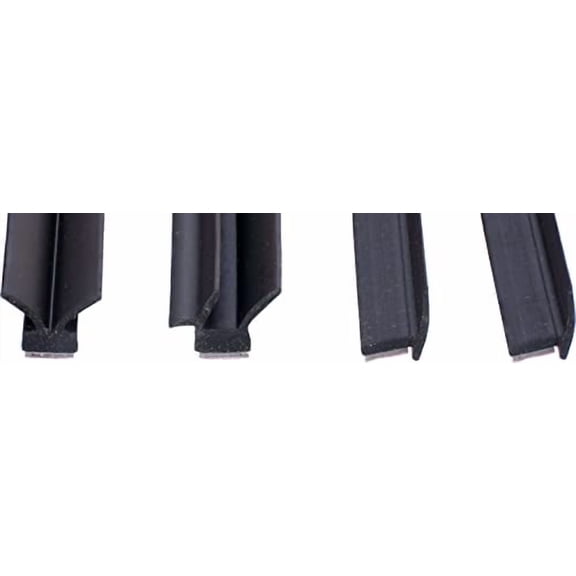 APDTY 159441 Rear Sliding Window Rubber Weatherstrip Seals (Window To Truck Bed)