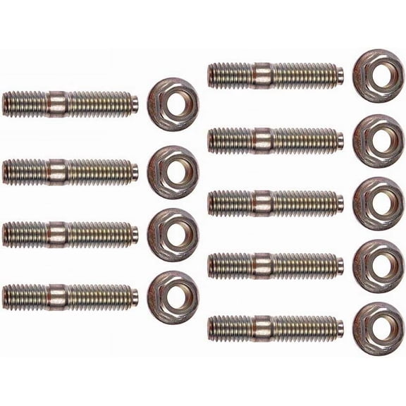APDTY 785112 Exhaust Manifold Stud Bolt Nut Hardware Kit (M8x1.25mm)