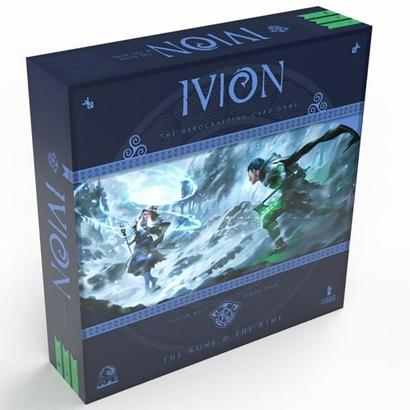 APE Games: Ivion: The Rune & The Rime - Herocrafting, Fantasy Fighting Deck-Building Board Game, Stand-Alone & Cross Compatible, Ages 13+, 2 Players