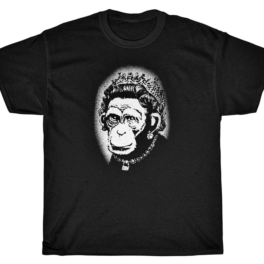 APE QUEEN MONKEY T-Shirt - Banksy Street Art - Walmart.com