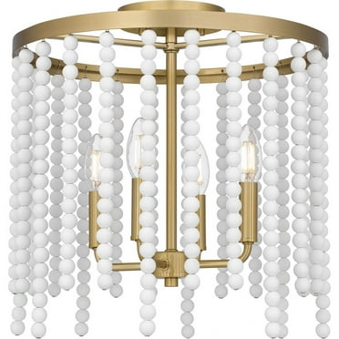 Quoizel Apelle 4-Light Aged Brass Semi-Flush Mount Light
