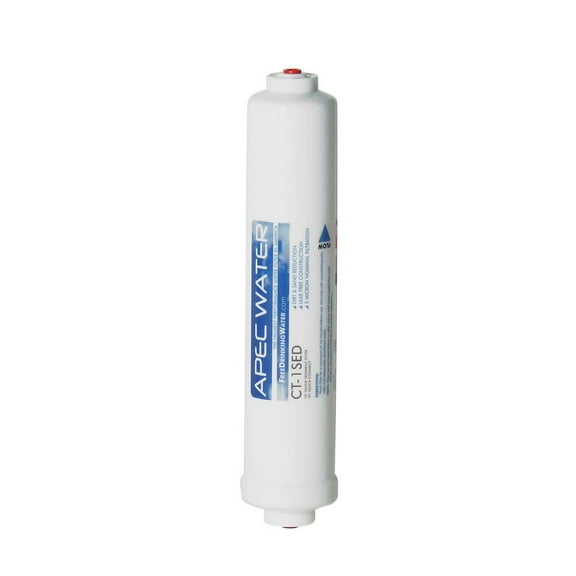 APEC CT-1SED US MADE 10" High Capacity Sediment Filter with 1/4" Quick Connect For ULTIMATE Series Countertop Reverse Osmosis Water Filter System