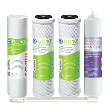 APEC 75 GPD High Capacity Pre-Filter Set For ESSENCE ROES-PHUV75 Reverse Osmosis Systems Stages 1-3, 5 And 7 (FILTER-SET-ESPHUV-SSV2 )