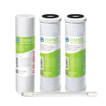 APEC 75 GPD High Capacity Pre-Filter Set for ROES-UV75-SS Reverse Osmosis Water Filter System Stage 1-3&5 (FILTER-SET-ESUV-SSV2)