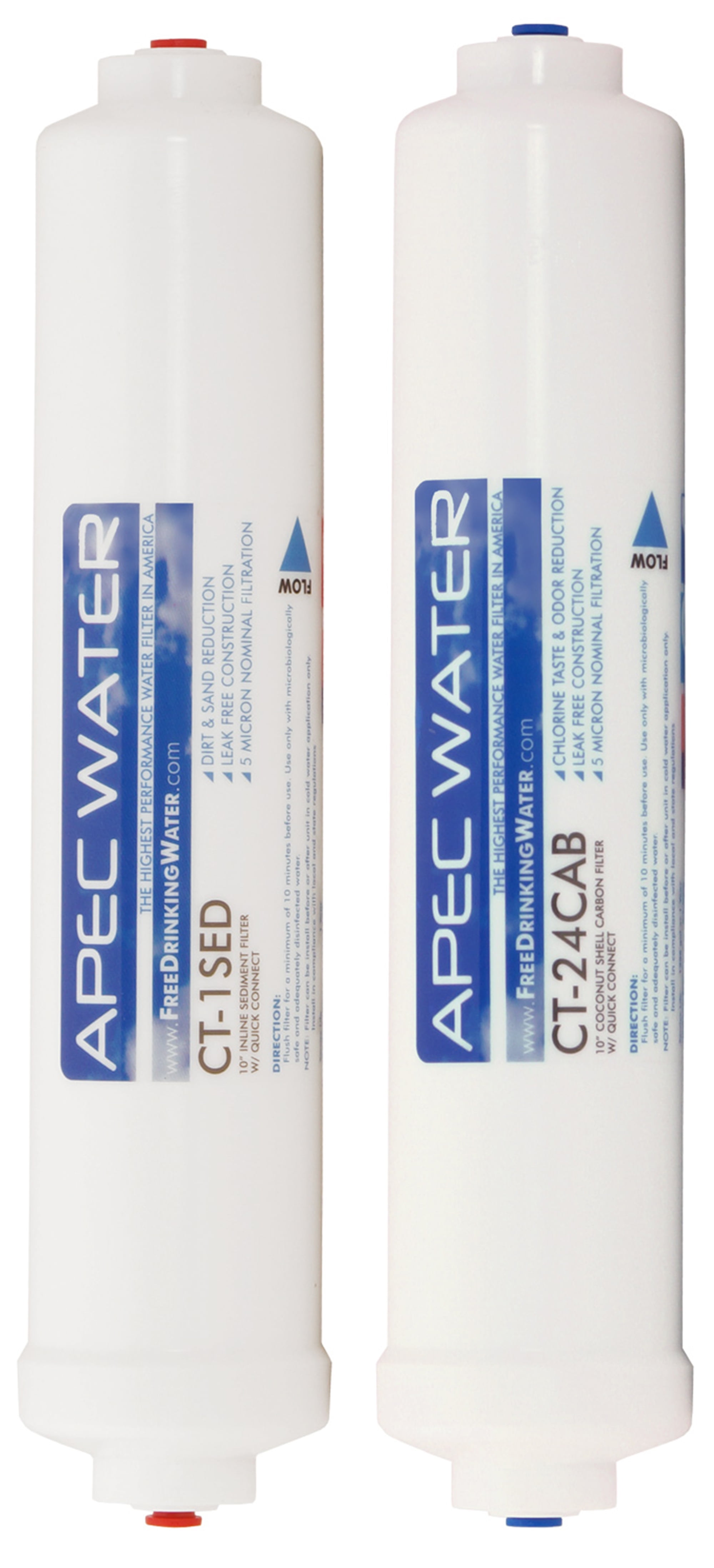 APEC High Capacity 10" Countertop Reverse Osmosis Replacement Filters