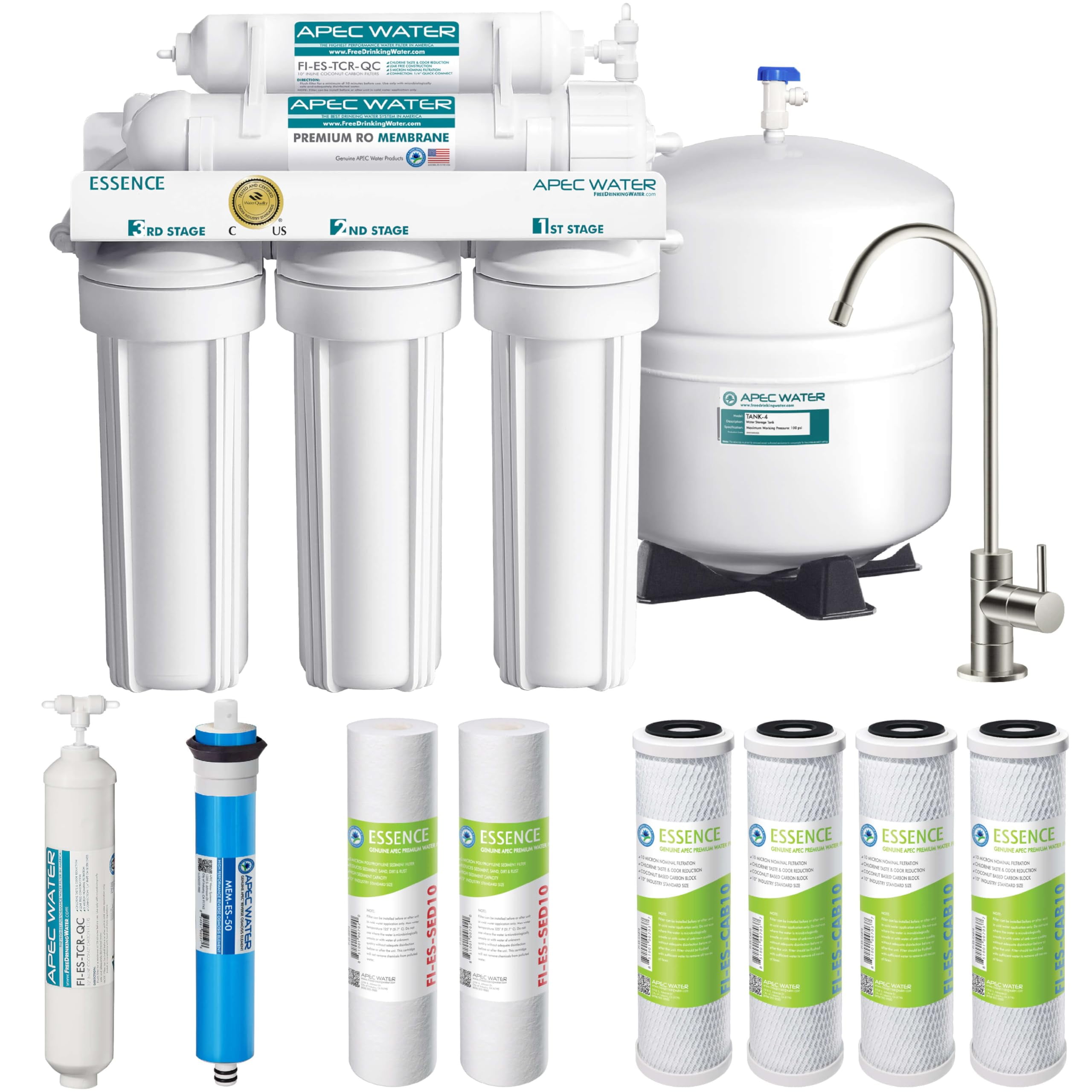 Essence Series 5-Stage Under-Sink Reverse Osmosis Water Filtration System