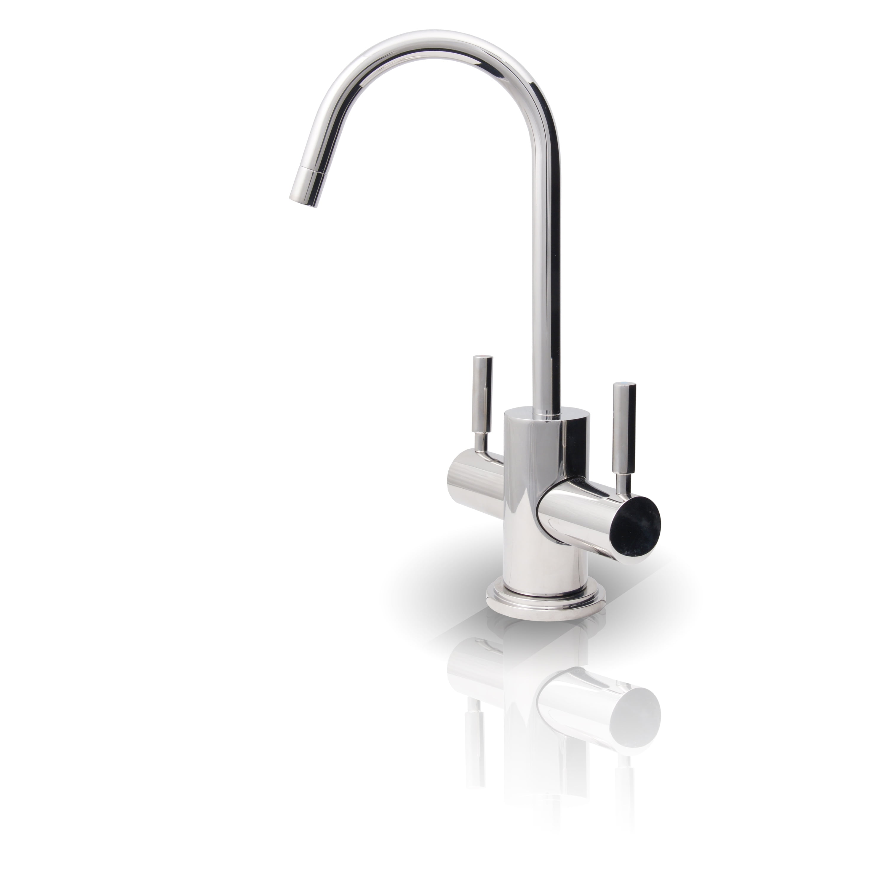 Chrome Dual Handle Hot and Cold Water Dispenser Faucet