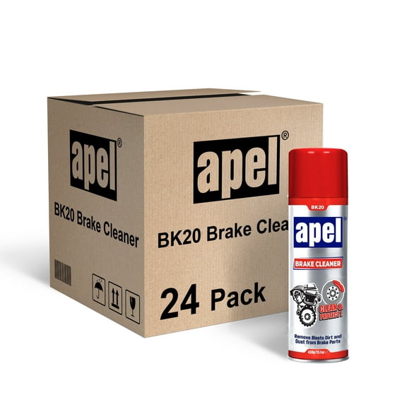 APEL Brake Parts Cleaner (24 x 15.1 fl oz) Brake Pad Disc Springs Calipers (Pack of 24)