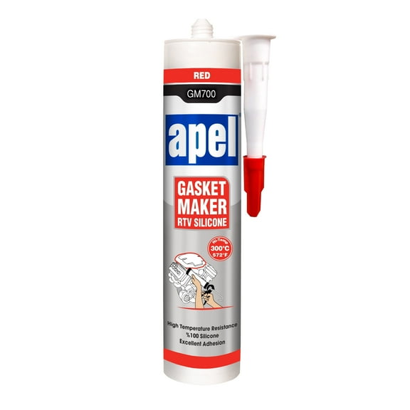 MITREAPEL, Gasket Maker Silicone, Red High-Temp Industrial Sealant, 10.2 oz