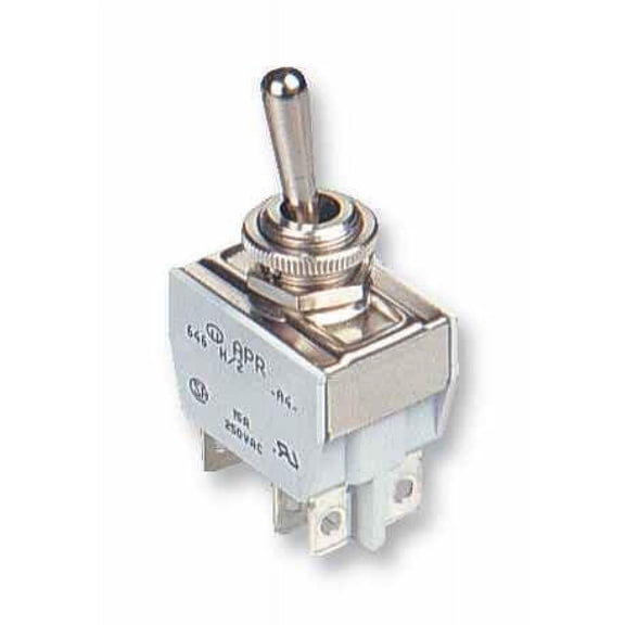 APEM - Toggle Switch, Metal Lever, SPDT, ON-ON, 15A