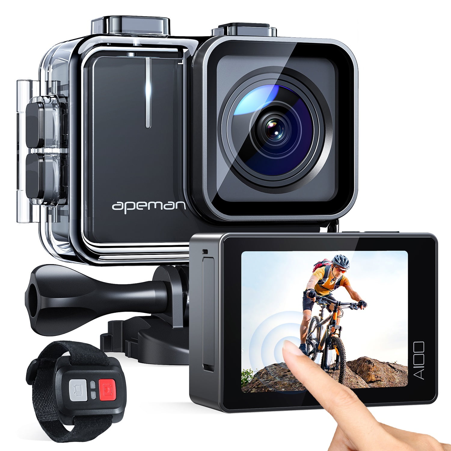 APEMAN A100s 4K Action Camera, 50fps, Waterproof, Underwater APEMAN A100s 4K Action Camera, 50fps, Waterproof, Underwater