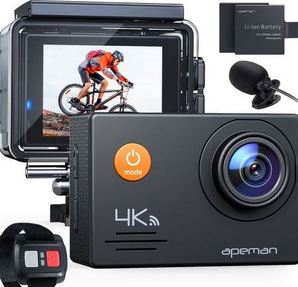 APEMAN A79 Action Camera 4K 20MP WiFi External Microphone 2.4G APEMAN A79 Action Camera 4K 20MP WiFi External Microphone 2.4G