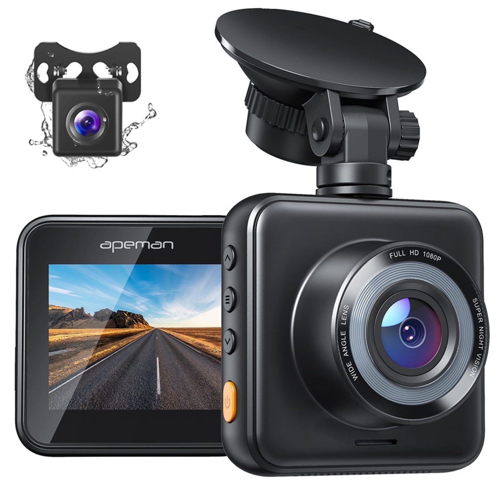 APEMAN Dash Cam with Wifi, Sony Sensor, GPS, Night Vision, Parking