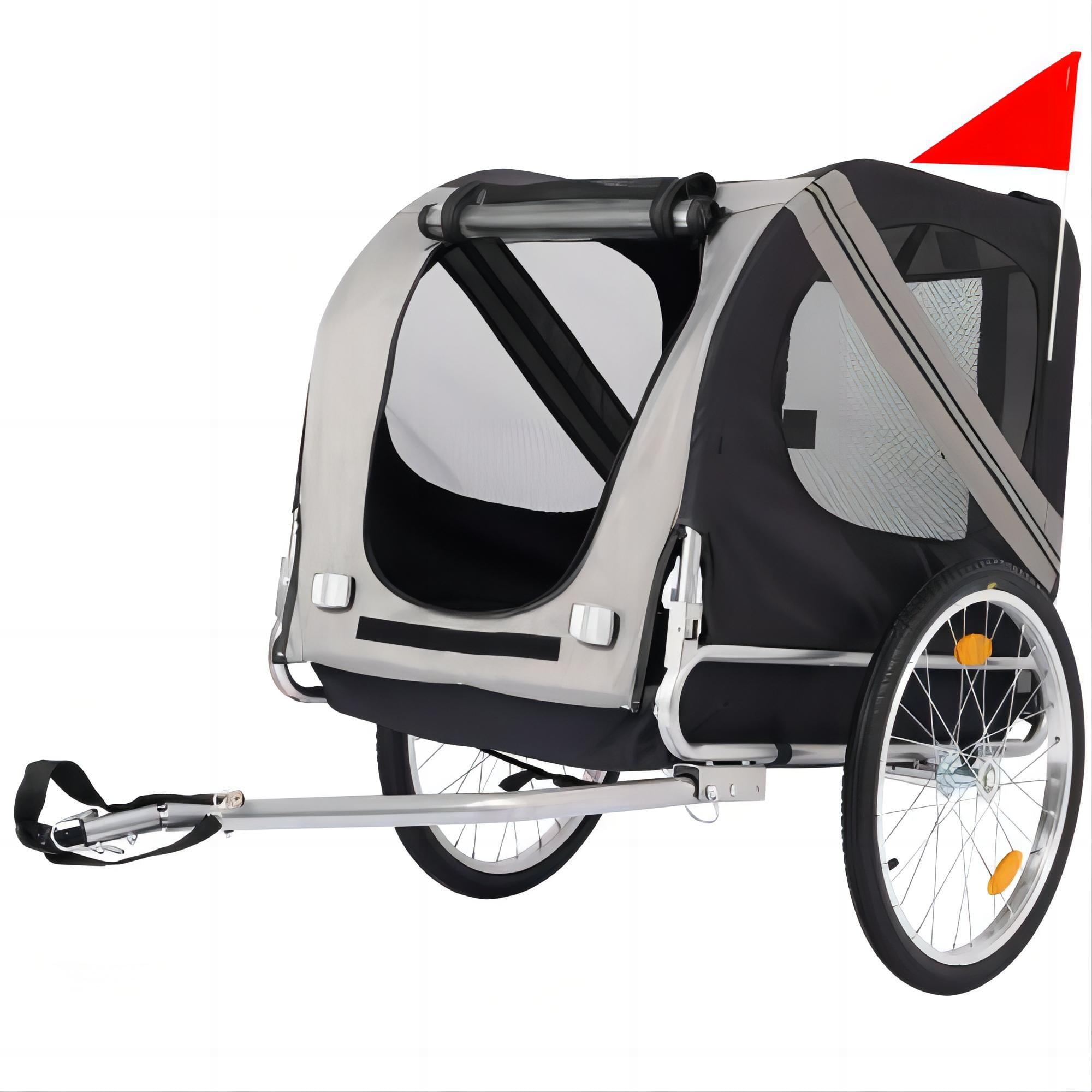 APETHS Bike Trailer, Foldable Dog Carriers Pet Stroller Bicycle Trailer
