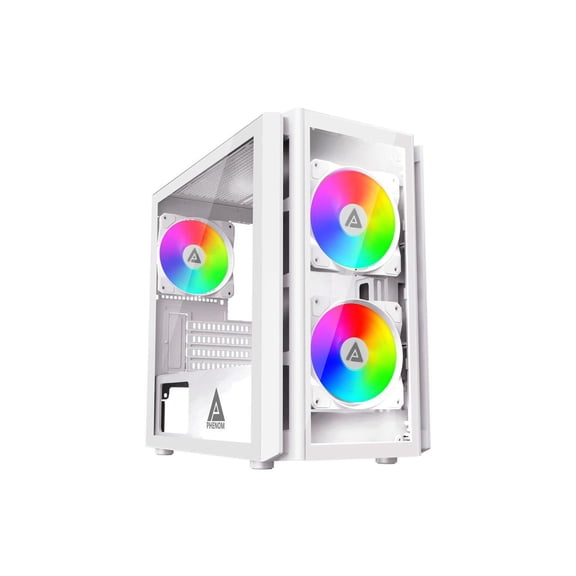 APEVIA Phenom-WH White Metal Micro ATX Computer case