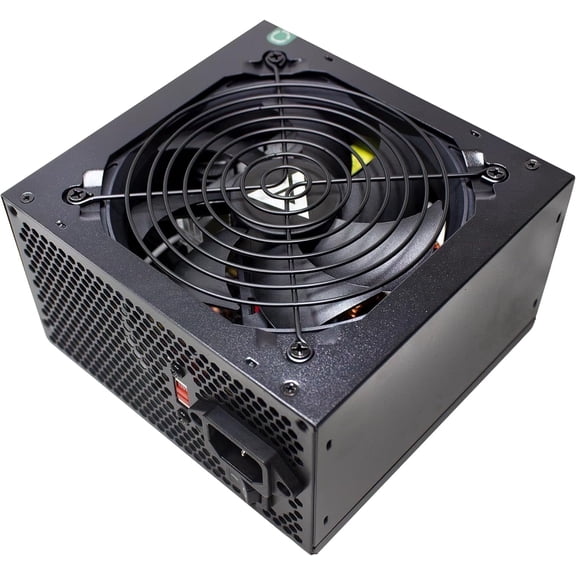APEVIA VENUS500W Venus 500W ATX Power Supply with Auto-Thermally Controlled 120mm Fan, 115/230V Switch, All Protections