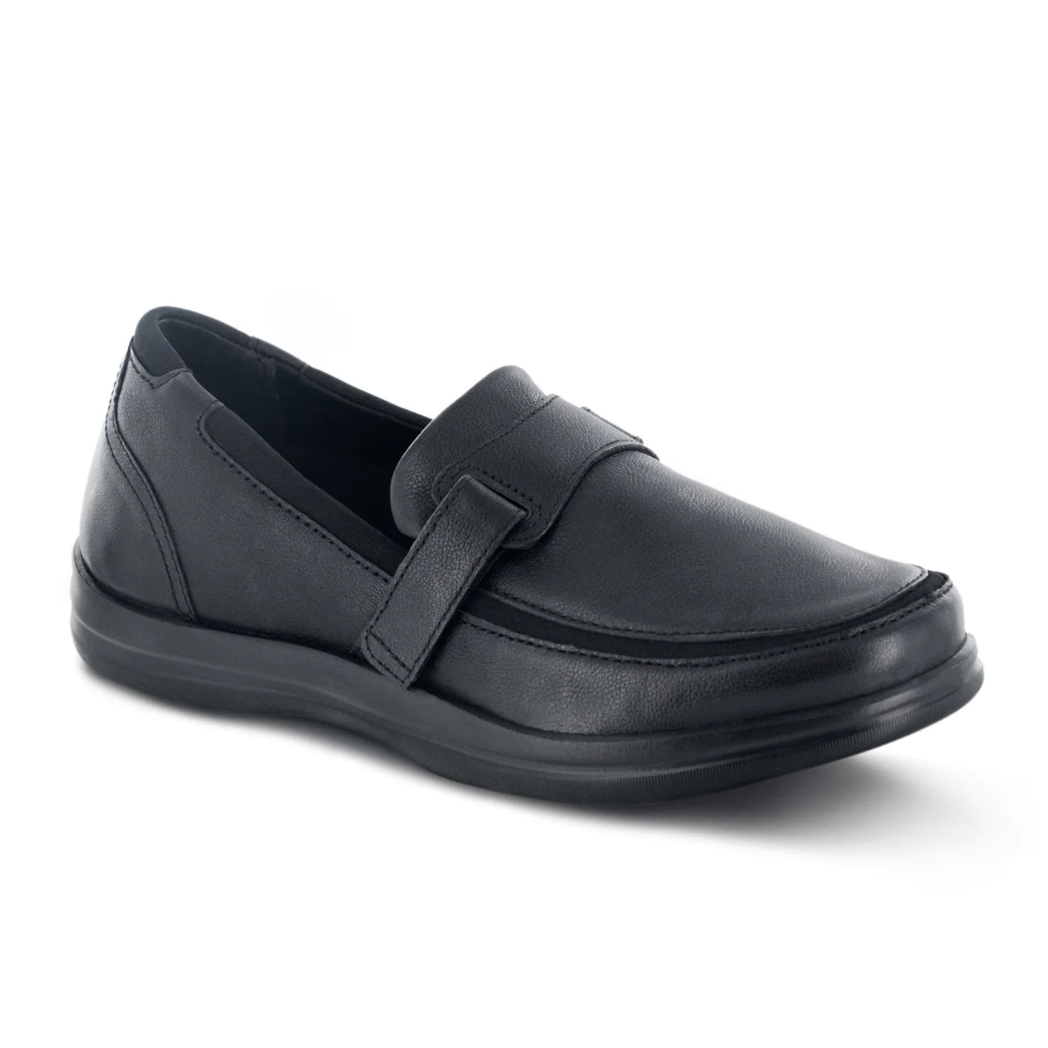 APEX A200W EVELYN STRAP LOAFER WOMEN S DRESS SHOE IN BLACK