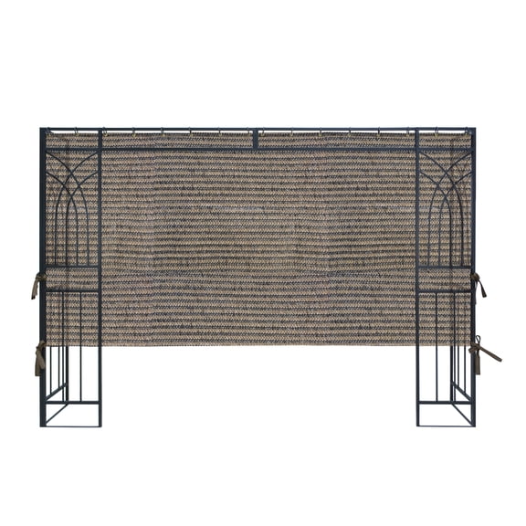 APEX GARDEN 10 ft. Polyethylene PE Privacy Panel (1-Sided Wall Panel Only, 2/3 Length)