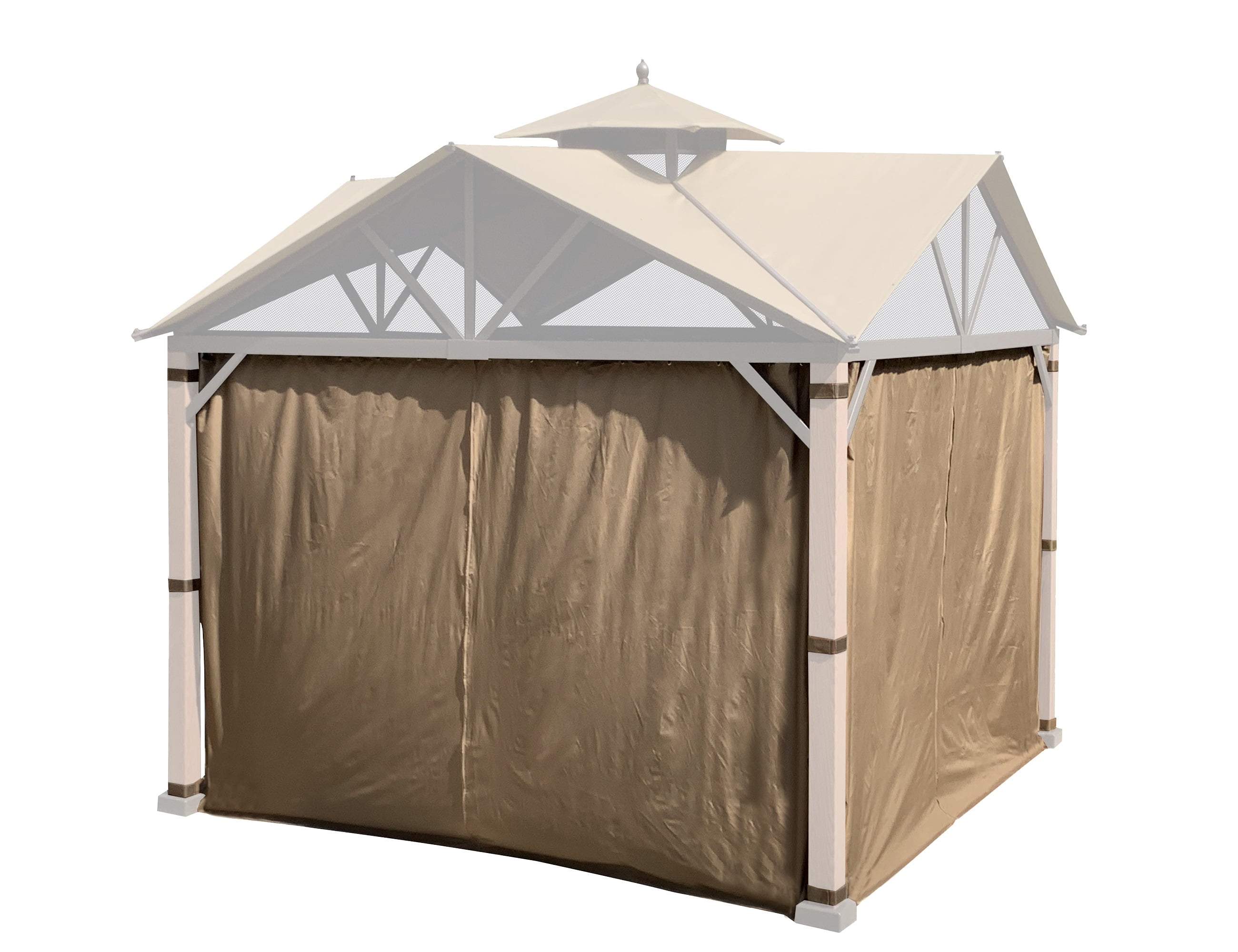 APEX GARDEN 10' x 10' Privacy Curtain Set for The Lowe's Style ...