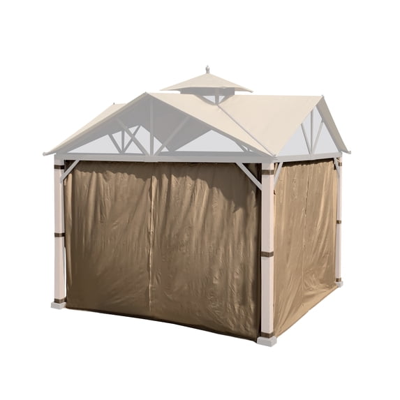 APEX GARDEN 10' x 10' Privacy Curtain Set for The Lowe's Style Selections Gazebo Model #TPGAZ2307