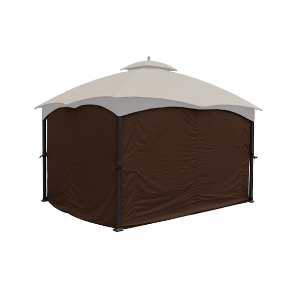 APEX GARDEN Privacy Curtain Set for 10' x 12' Gazebo