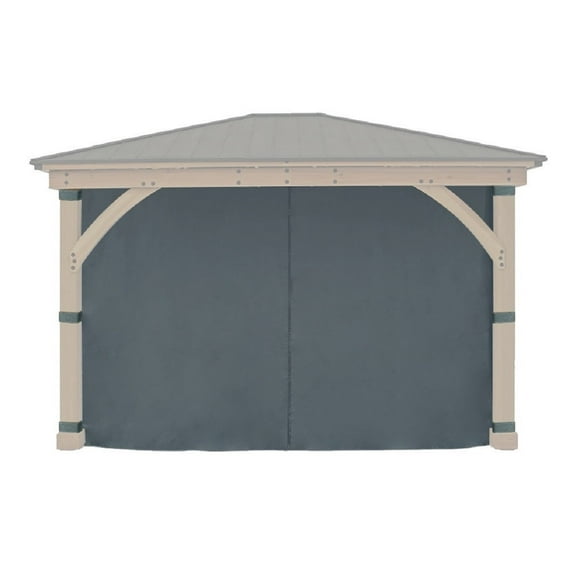 APEX GARDEN Replacement 4-sided Curtain for 11 ft. x 13 ft. Meridian Gazebo