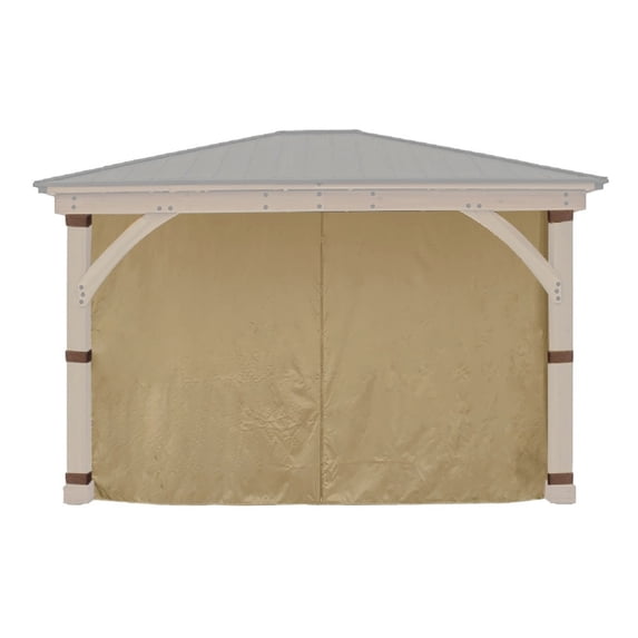 APEX GARDEN Replacement 4-sided Curtain for 11 ft. x 13 ft. Meridian Gazebo