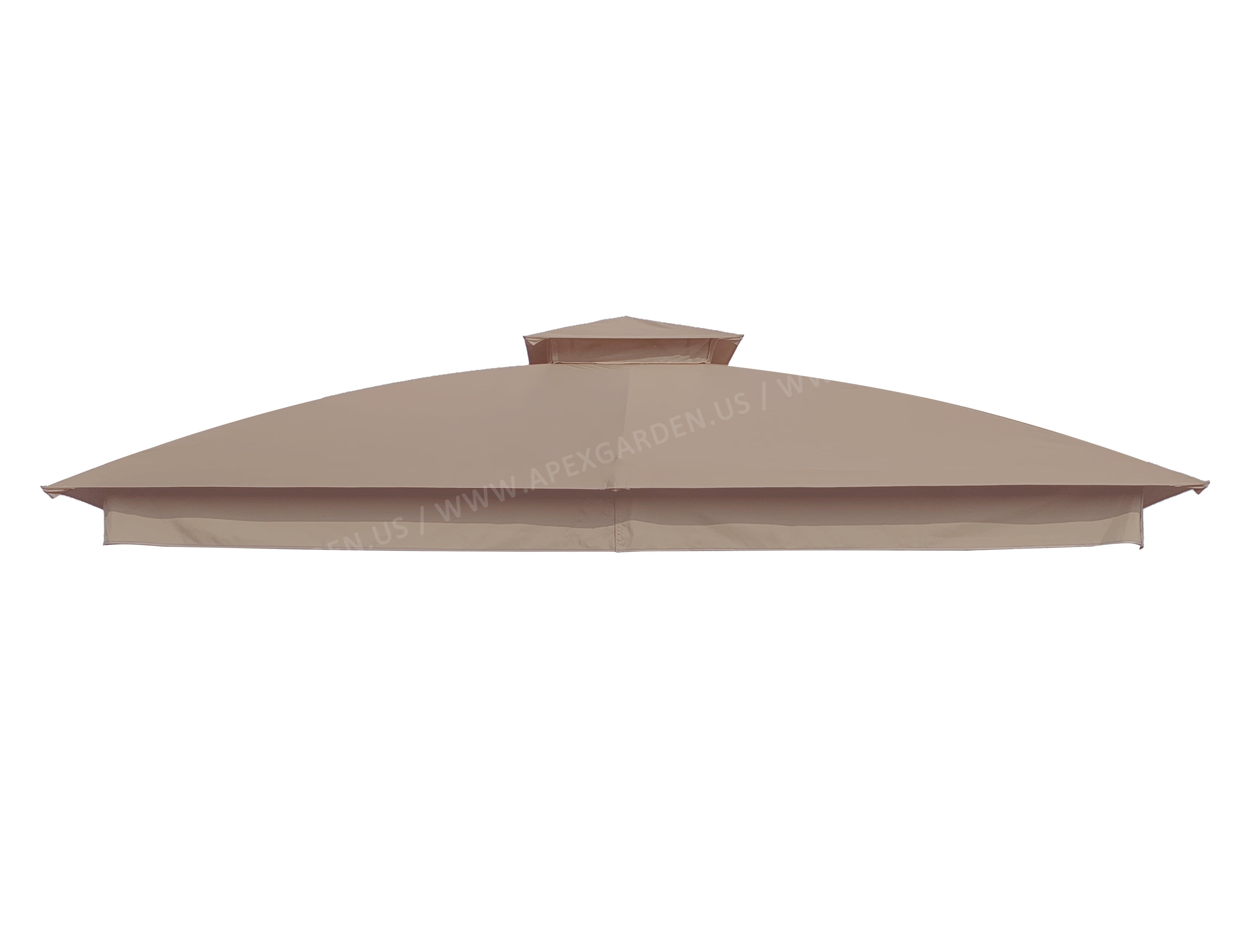APEX GARDEN Replacement Canopy Top for Garden Treasures 10' x 10' Brown Metal Square Semi-Gazebo Model #L-GZ038PST-F