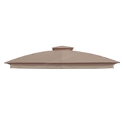 APEX GARDEN Replacement Canopy Top for Garden Treasures 10 x 10 Brown Metal Square Semi-Gazebo Model #L-GZ038PST-F