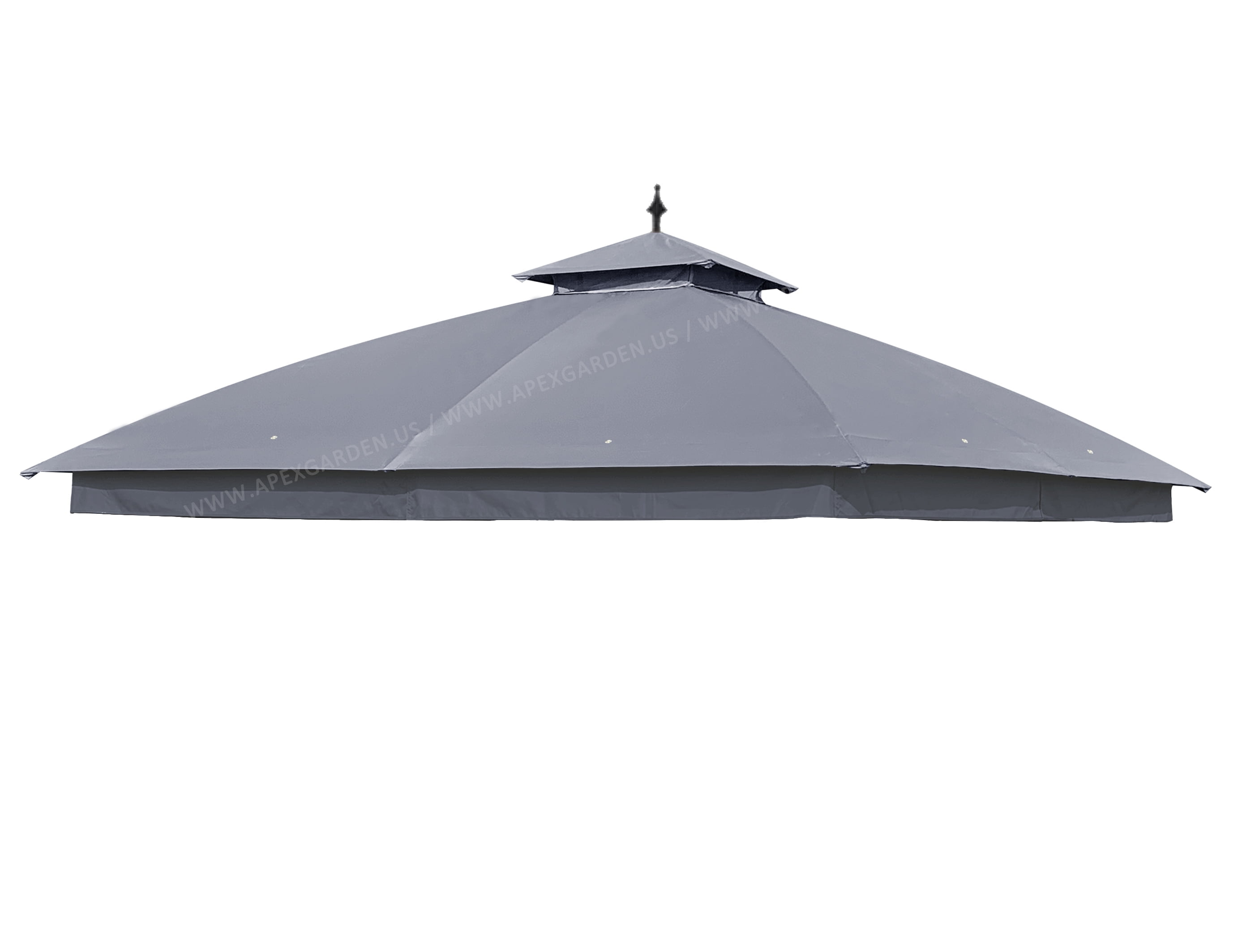 APEX GARDEN Replacement Canopy Top for Garden Treasures 10' x 10' Brown Metal Square Semi-Gazebo Model #L-GZ038PST-F