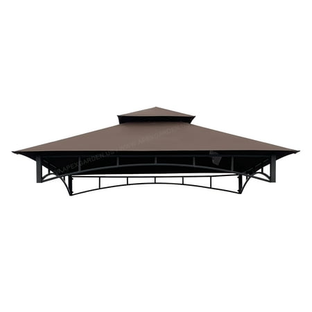 APEX GARDEN Replacement Canopy Top for Hampton Bay Heathermoore Model #L-GG034PST 8 ft. x 5 ft. Grill Gazebo