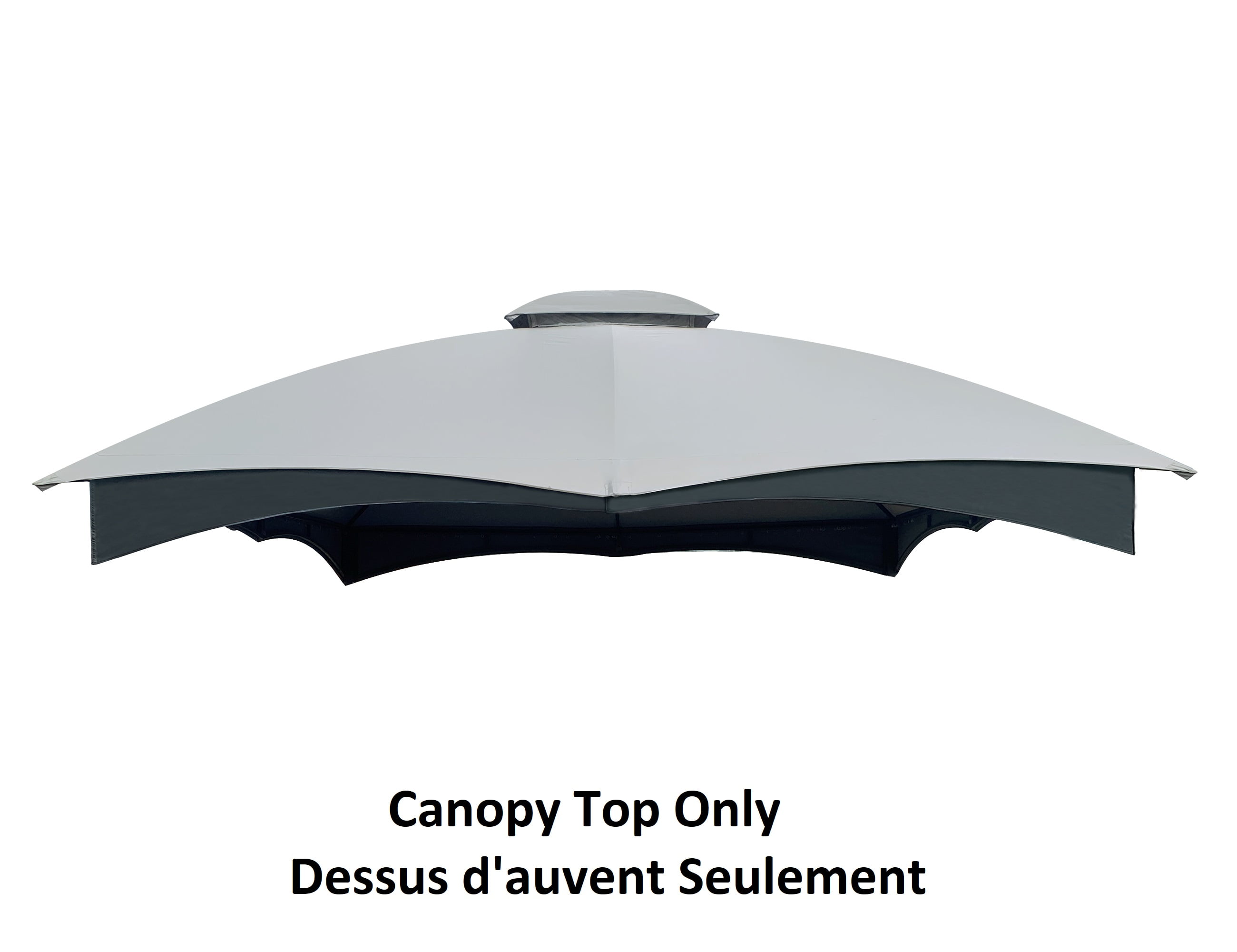 Gray Polyester Replacement Canopy Top for 10' x 12' Gazebo