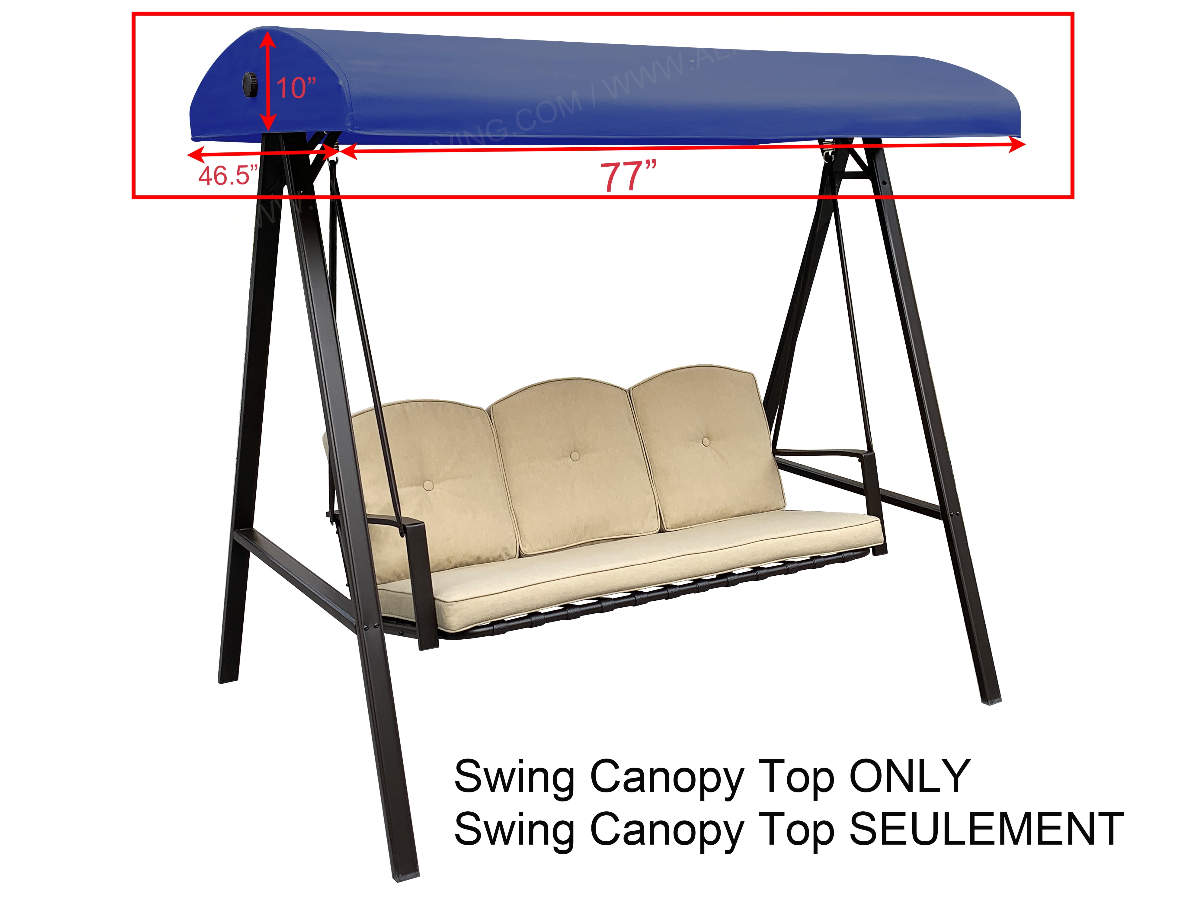APEX GARDEN Replacement Canopy Top for Model#GSS00132D Cunningham 3 ...