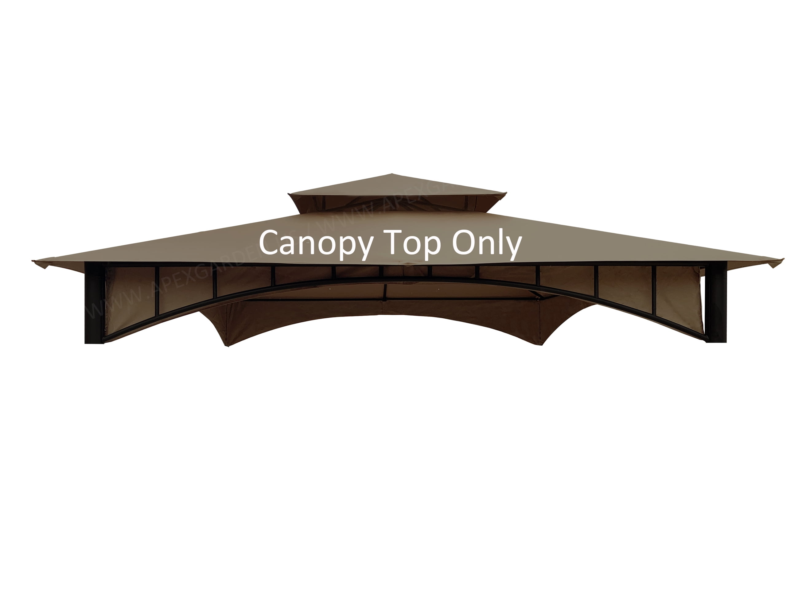 Tan Polyester Replacement Canopy Top for 10' x 10' Gazebo