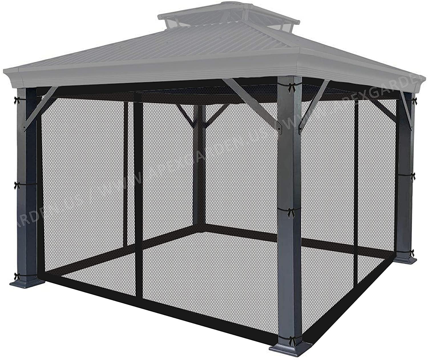 Black Mesh Replacement Netting for 10' x 12' Gazebo