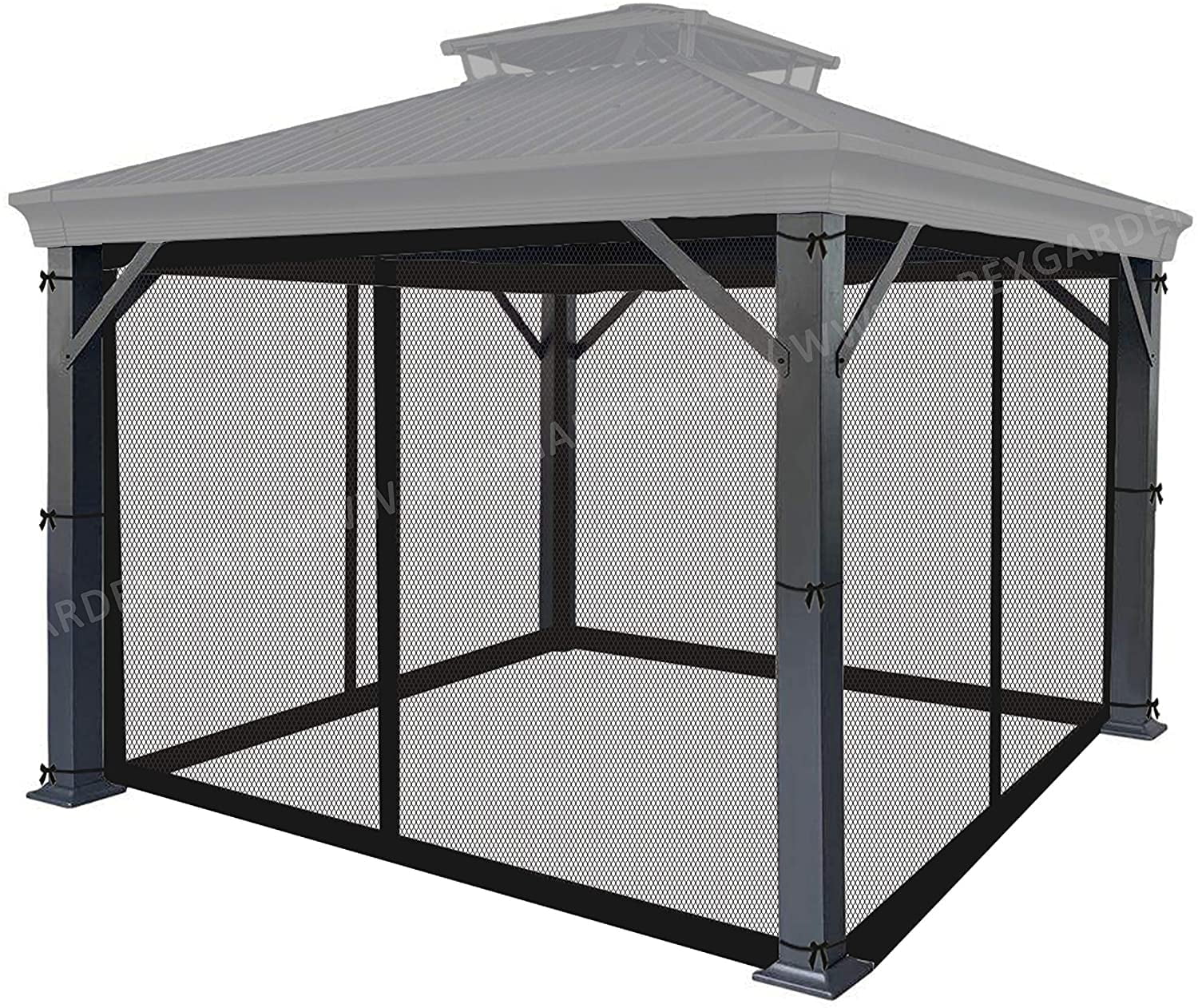 ​APEX GARDEN Replacement Mosquito Netting for 10' x 12' Gazebo